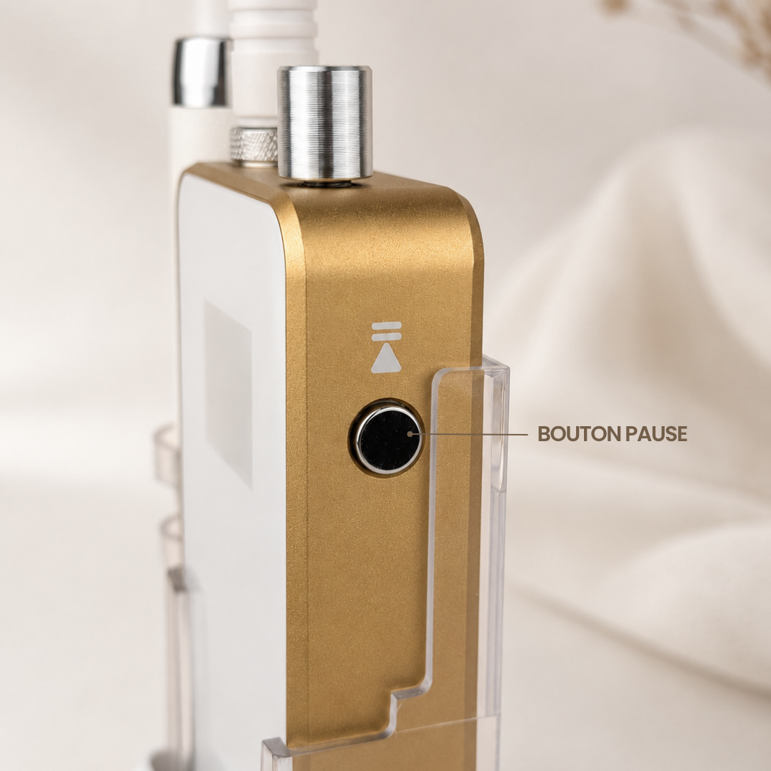 Fonction pause sur ponceuse professionnelle pour ongles