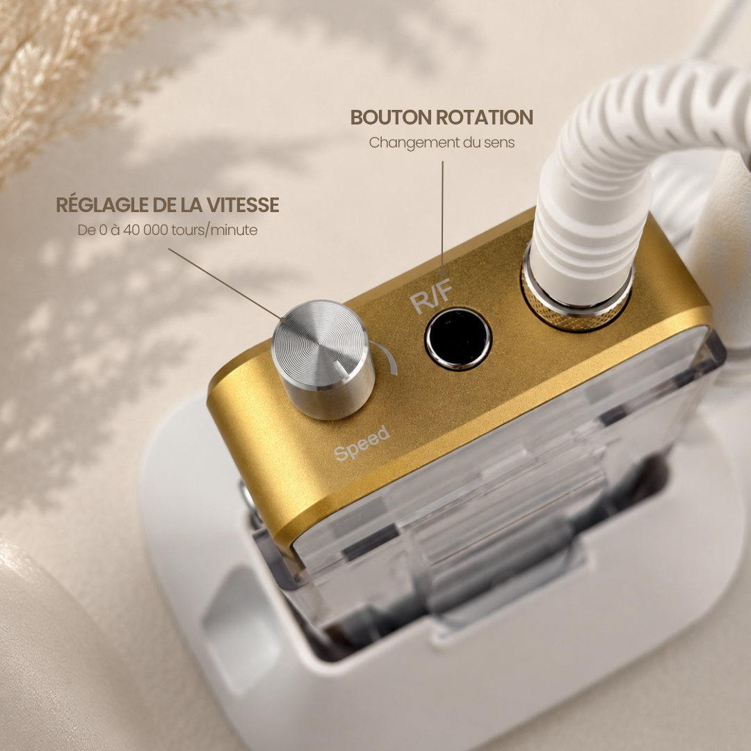 Ponceuse ongles professionnelle Boutons sur la ponceuse professionnelle pour ongles