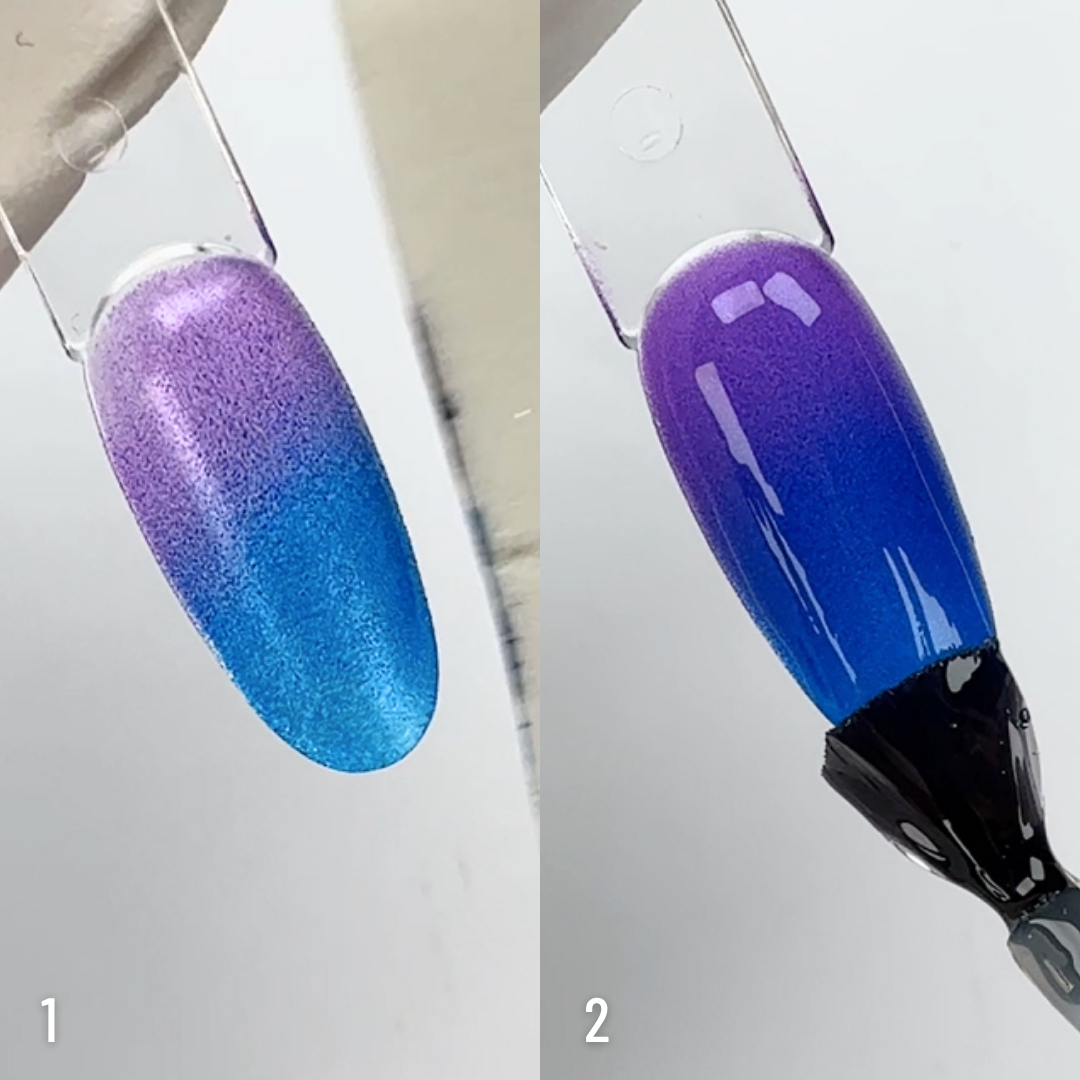 Réaliser d'un dégradé de coulures pour la base du nail art 3D d'halloween