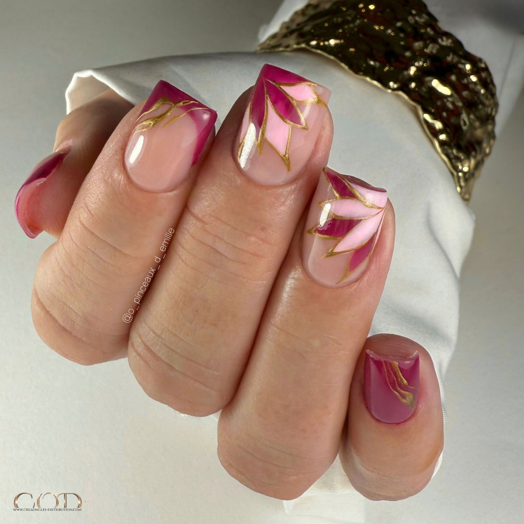 Pose carrée rose fuchsia