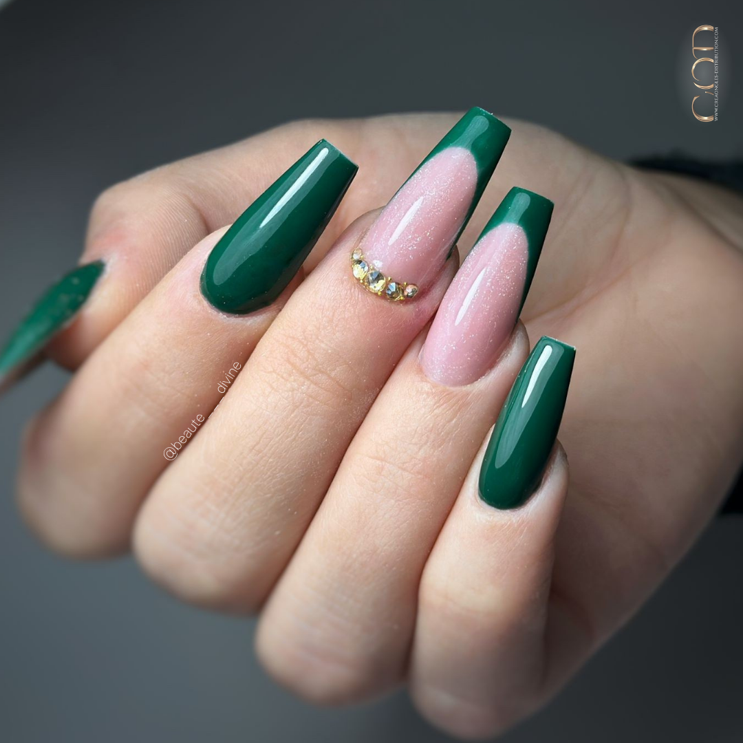 Pose coffin vert sapin avec french