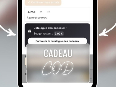 Le Module Cadeau COD : choisissez vos cadeaux 